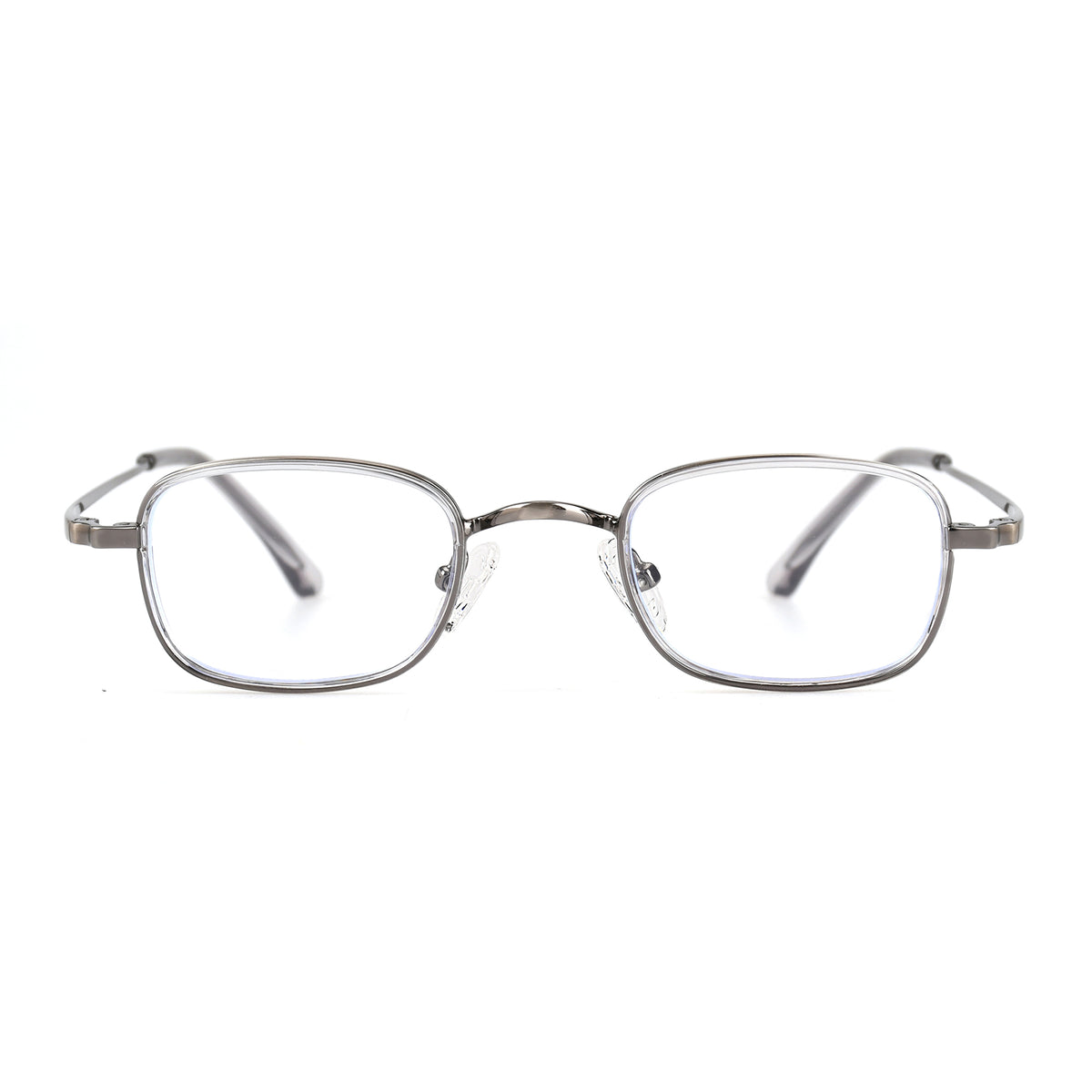 Minerva Transparent Gunmetal silmälasikehykset